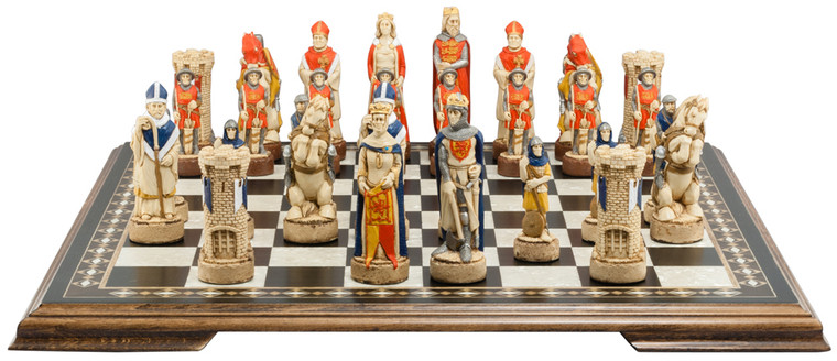 Battle of Bannockburn Hand-Painted Chess Set
