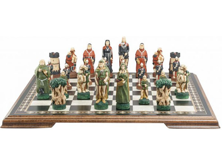 Robin Hood Hand-Painted Chess Set