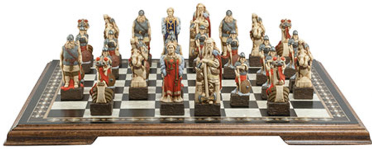 Viking Hand-Painted Chess Set