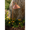LED Raw Copper Pyramid Pathway Area Light LED-PPG028C Full View In Scene