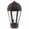 Pilaster Light XPC-065 shown in Cappuccino finish and crystal clear glass