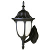 1 Light Black Outdoor Wall Mount 4041BK in black