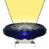 Warm White Wide Spot Beam Spread Diagram