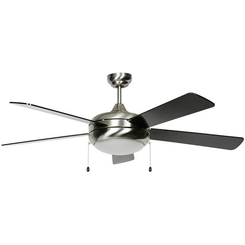 120V 18W LED Black Gloss/Rosewood Gloss Blade Stainless Steel Ceiling Fan Saturn-Ex - CF52370-50-LED