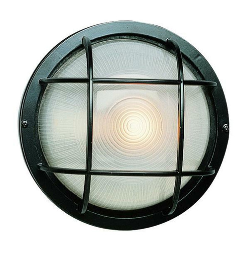 1 Light Outdoor Bulkhead 41505BK Black