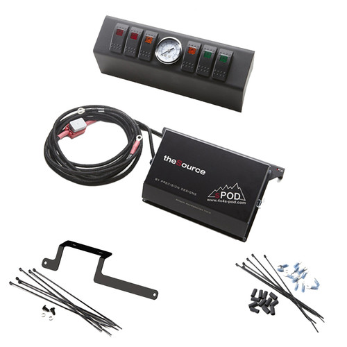SPOD 6 LED Double Light Switch Control Switch System w/ Air Gauge