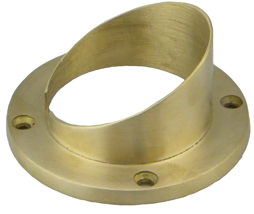 3.5" Raw Brass Glare Shield Cover for PGC3 Series - OIGC-3B-GSH-RAW