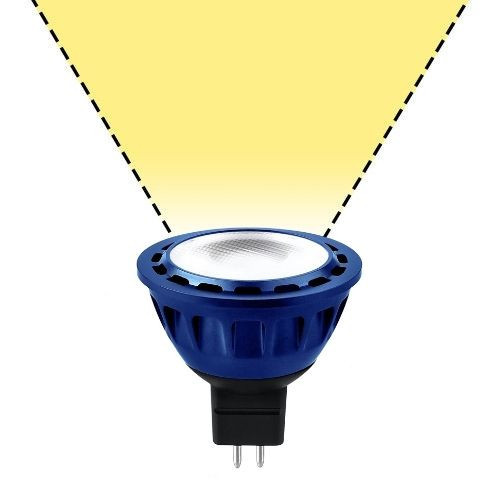 12V 7w Dimmable LED Warm White 60° Wide Flood MR16 Light Bulb - BMR16-12V-WW-7KJ-WF