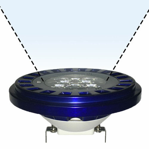 Cool White Wide Flood Beam Spread Diagram