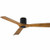 120V 54" Distressed Koa Fan Blades and Matte Black Motor Housing