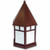 Pilaster Light XPC-394 in copper bronze finish and opalescent white glass