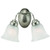 2 Light Brushed Nickel Bath Sconce 3105BN