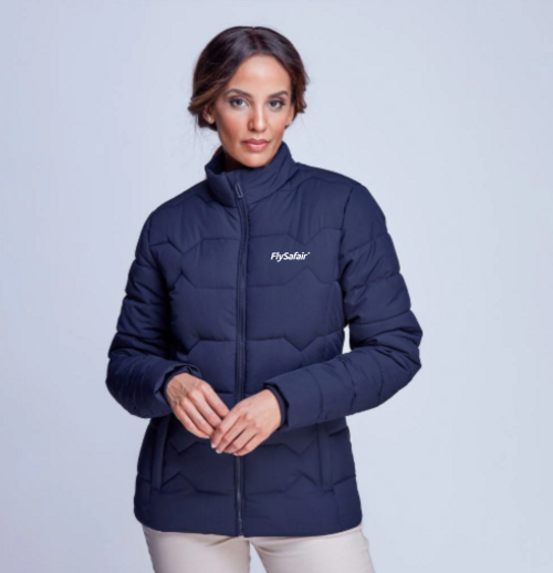 Ladies' Navy Puffer Jacket