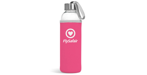 Glass Water Bottle with Sleeve