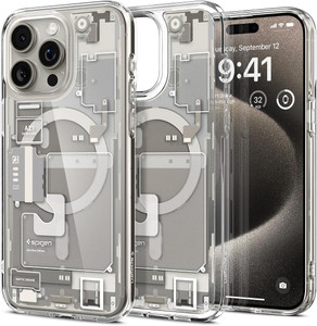 Spigen Ultra Hybrid (MagFit) for Apple iPhone 15 Pro Max - Zero One Natural Titanium