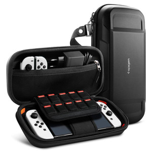 Spigen Rugged Armor Pro for Nintendo Nintendo Switch (OLED model) AirTag - Black