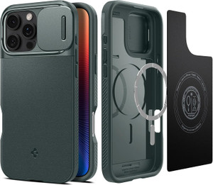 Spigen Optik Armor Mag Fit for Apple iPhone 16 Pro - Abyss Green