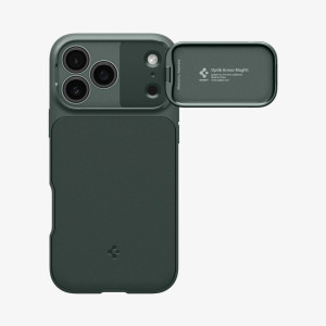 Spigen Optik Armor Mag Fit for Apple iPhone 17 Pro - Abyss Green