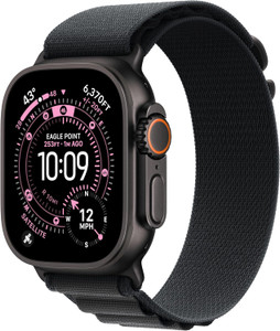 Apple Watch Ultra 3 (GPS + Cellular) 49mm Black Titanium Case with Black Alpine Medium Band (145-190mm) - 2025