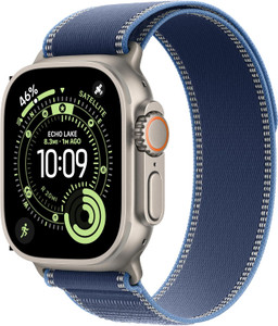 Apple Watch Ultra 3 (GPS + Cellular) 49mm Natural Titanium Case with Blue/Bright Blue Trail Loop M/L - 2025