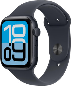 Apple Watch SE 3 (GPS) 44mm Midnight Aluminium Case with Midnight Sport Band M/L - 2025
