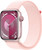 Apple Watch Series 9 (GPS + Cellular) 45mm Pink Aluminium Case with Pink Sport Loop (145-220mm wrist)