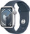 Apple Watch Series 9 (GPS) 41mm Silver Aluminium Case with Storm Blue Sport Band S/M (130-180mm wrist)