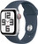 Apple Watch SE (GPS + Cellular) 40mm Silver Aluminium Case with Storm Blue Sport Band S/M (130-180mm wrist)