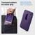 Spigen Valentinus 3-Cards (MagFit) for Life MagSafe Card Holder - Purple