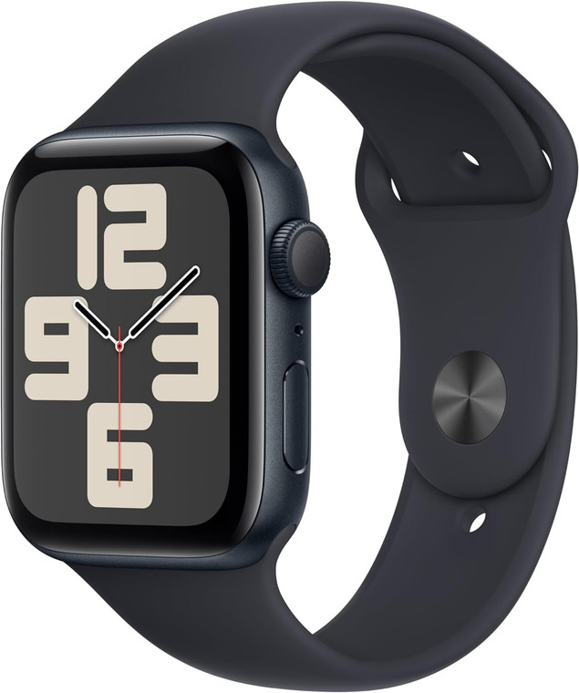 Apple Watch SE (GPS) 44mm Midnight Aluminium Case with Midnight Sport Band S/M (140-190mm wrist)