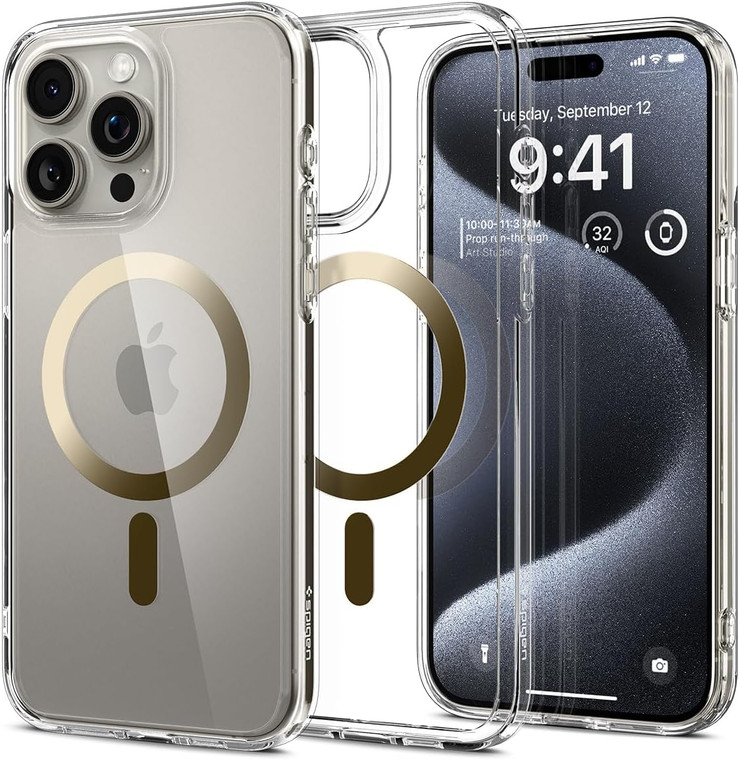 Spigen Ultra Hybrid (MagFit) for Apple iPhone 15 Pro - Gold