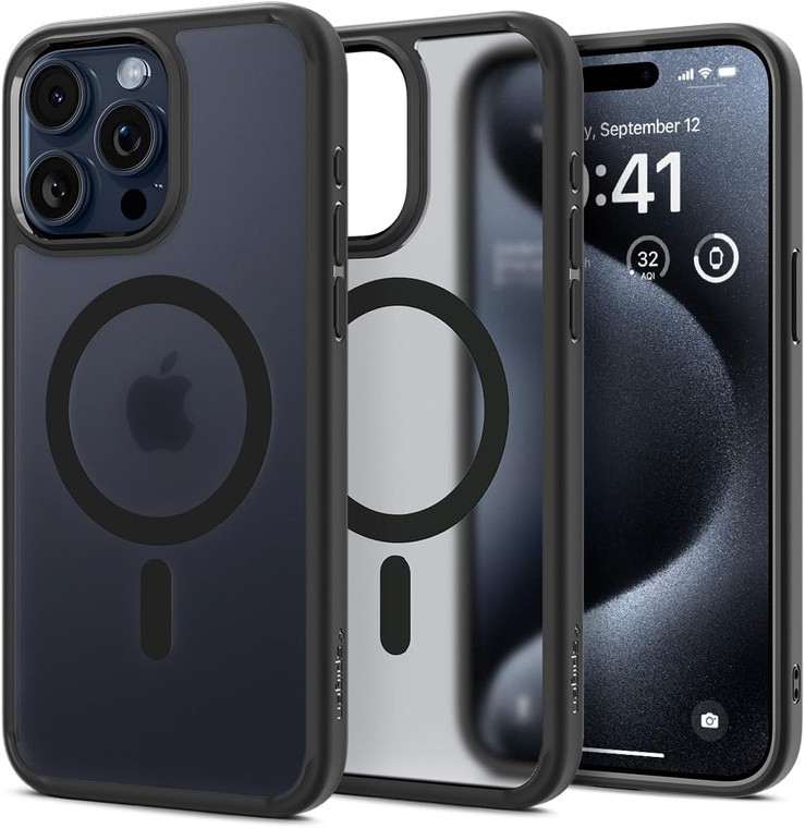 Spigen Ultra Hybrid (MagFit) for Apple iPhone 15 Pro Max - Frost Black