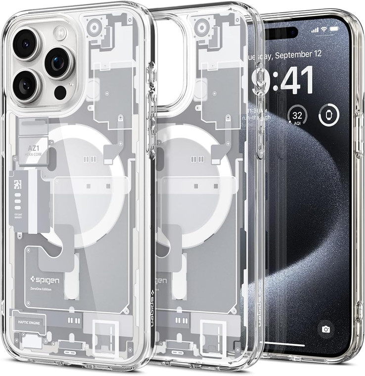 Spigen Ultra Hybrid (MagFit) for Apple iPhone 15 Pro Max - Zero One White