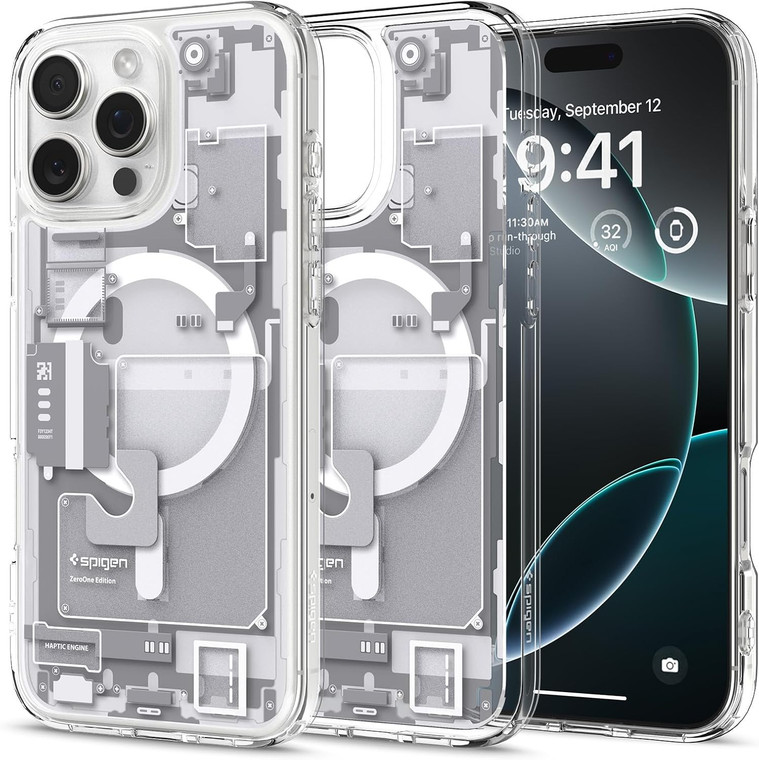 Spigen Ultra Hybrid Mag Fit for Apple iPhone 16 Pro Max - Zero One White