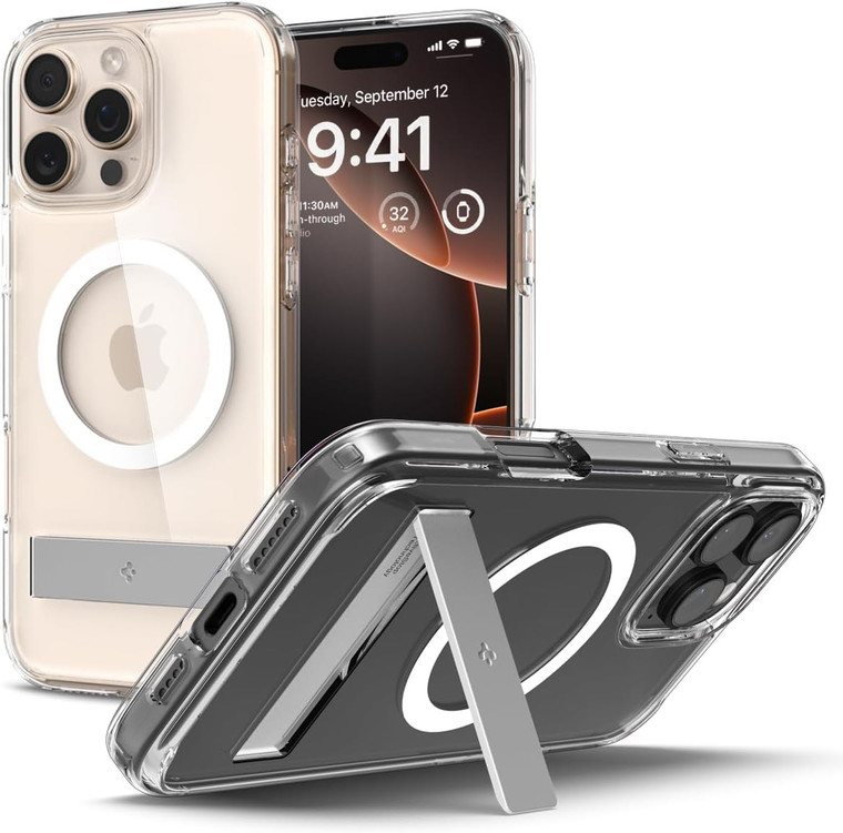 Spigen Ultra Hybrid S Mag Fit for Apple iPhone 16 Pro Max - Crystal Clear