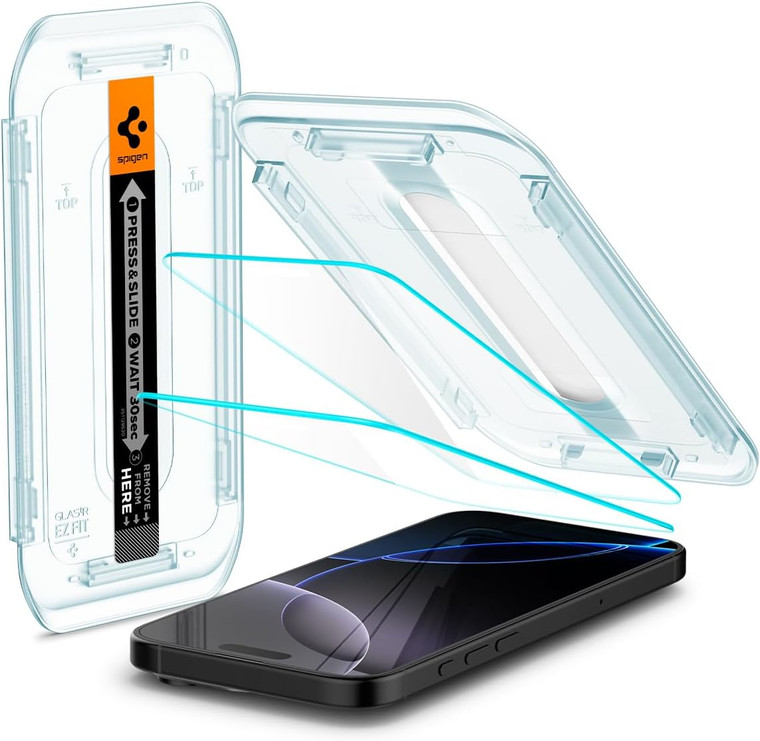 Spigen Glas.tR EZ Fit for Apple iPhone 16 Pro - Transparency