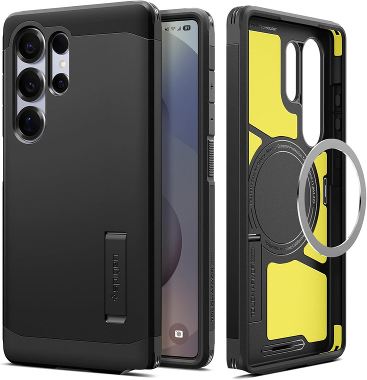 Spigen Tough Armor(AI) Mag Fit for Samsung Galaxy S25 Ultra - Black