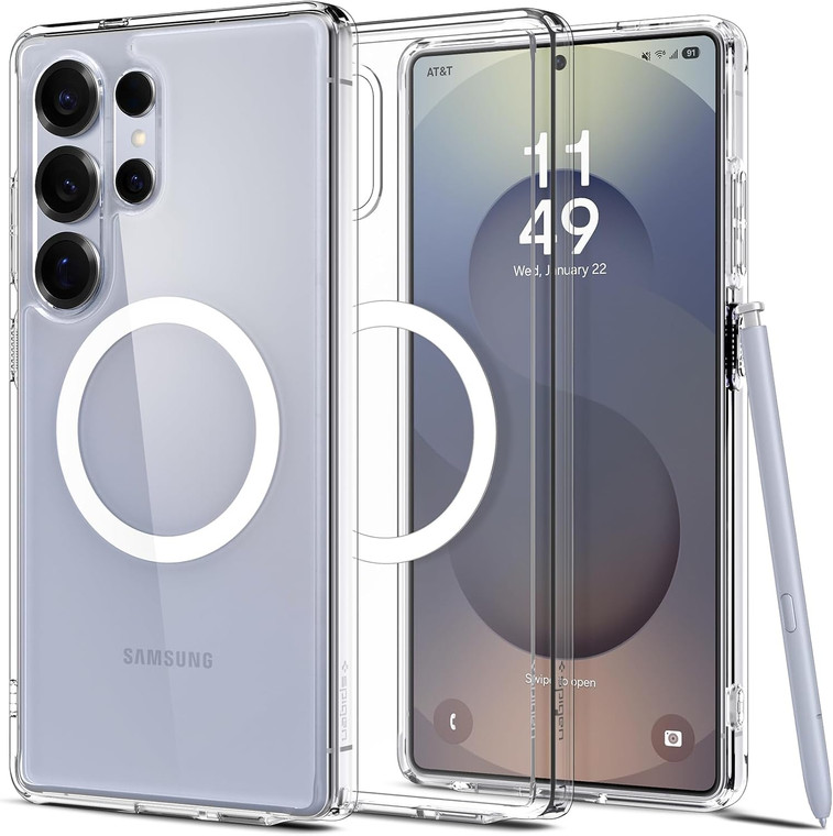 Spigen Ultra Hybrid Mag Fit for Samsung Galaxy S25 Ultra - Clear White