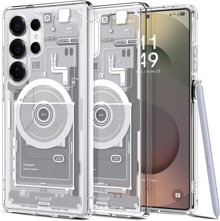 Spigen Ultra Hybrid Mag Fit for Samsung Galaxy S25 Ultra - Zero One White