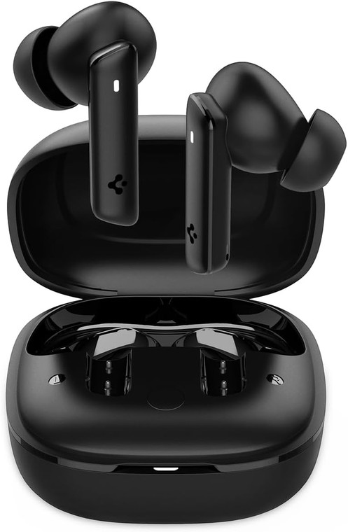 Spigen True Wireless Noise Cancelation Earbuds SA2402 for Life Bluetooth Headphones - Black