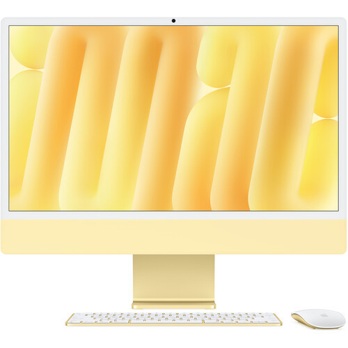 24-inch iMac Retina 4.5K Display M4 Chip with 10-Core CPU and 10-Core GPU 16GB | 256GB SSD Magic Keyboard with Touch ID (English) Yellow - November 2024