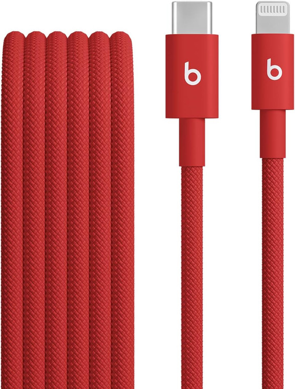 Beats USB-C to Lightning Woven Cable 5ft | 1.5m - Rapid Red