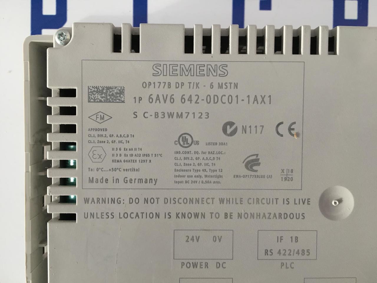 6AV6 642-0DC01-1AX1, 6AV6642-0DC01-1AX1 Siemens operator panel OP177B