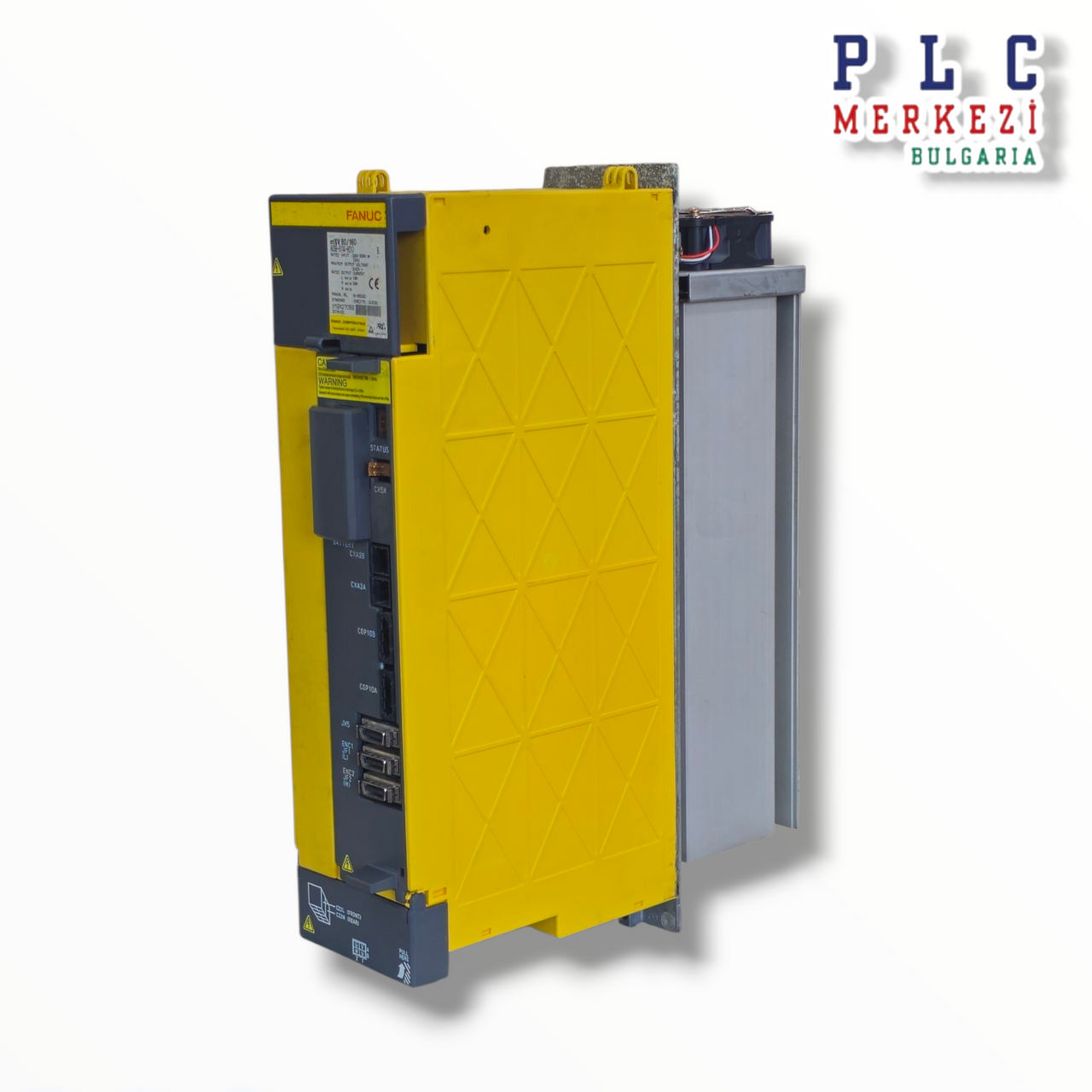 Side view of Fanuc A06B-6114-H210 Servo Drive – 41x29x17 cm, 9kg