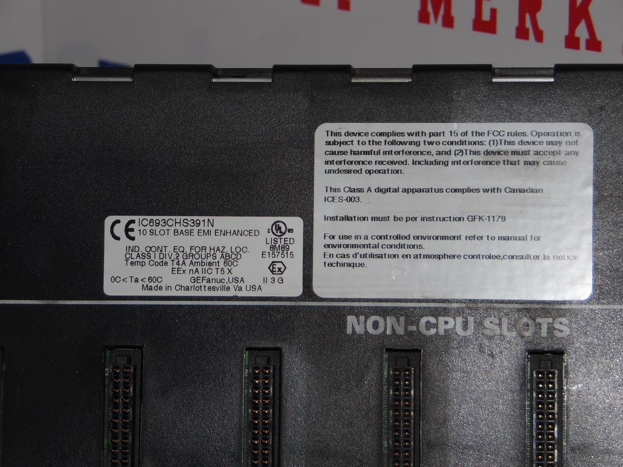 IC693CHS391N GE-FANUC Programmable Controller Base