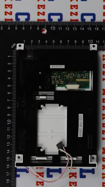 Rear view showing connectors and part number details.