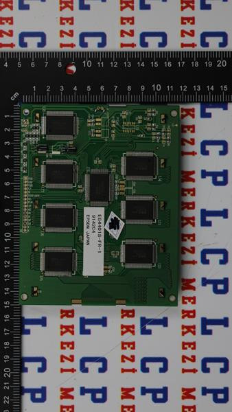 Front view of EPSON EG4401S-FR display.

Rear view showing connectors and part number.