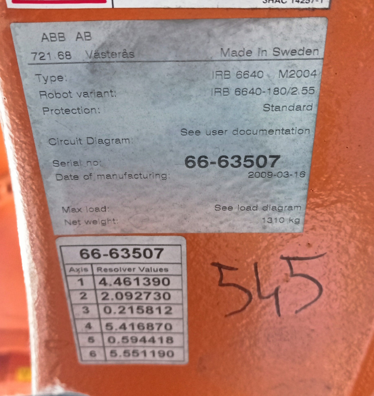 ABB IRB6600-180/2.55