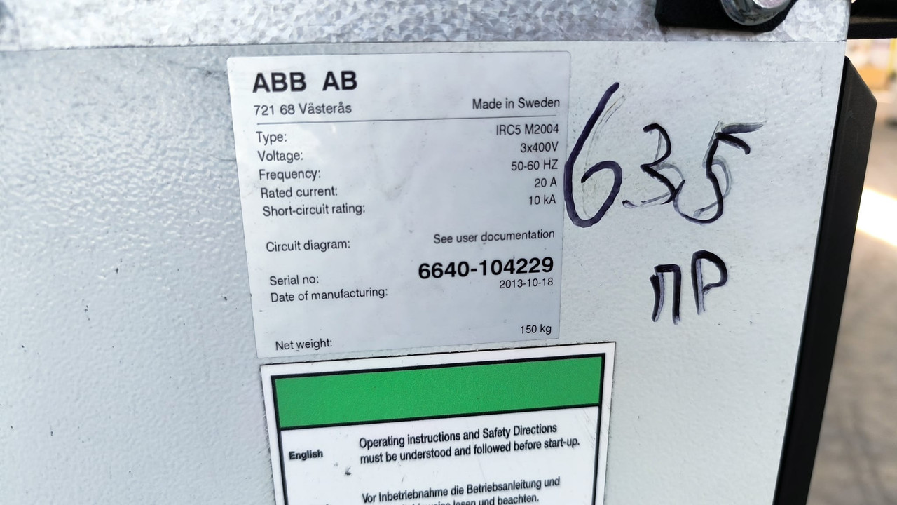 ABB IRC5 IRB6640-235/2.55 2013 MODEL