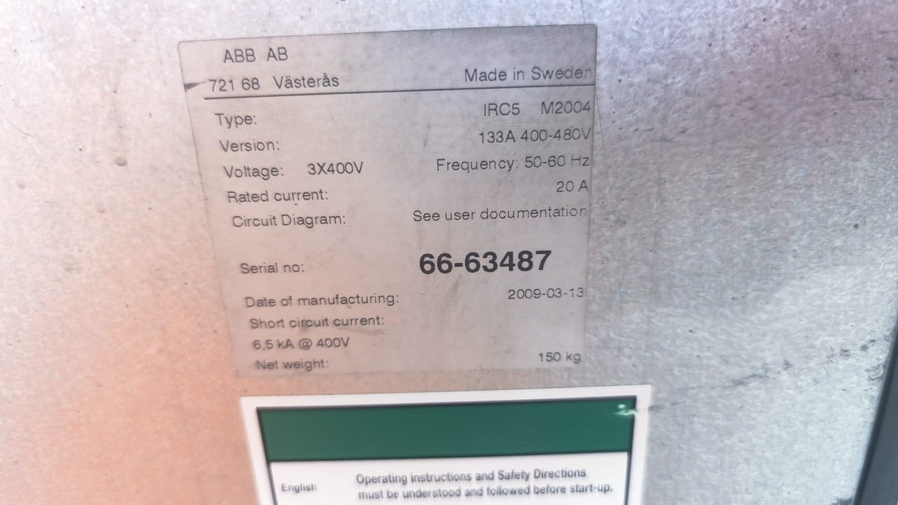 ABB IRB6640-235/2.55 2009 MODEL